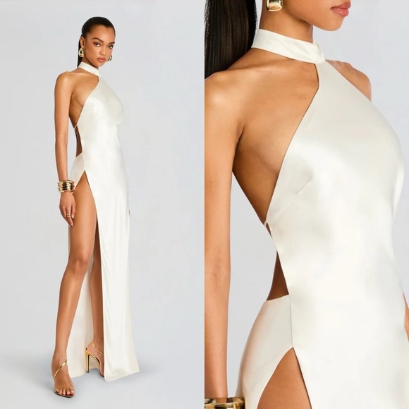 NWT Retrofete Jagger Silk Dress in White Size Large - Picture 2 of 16